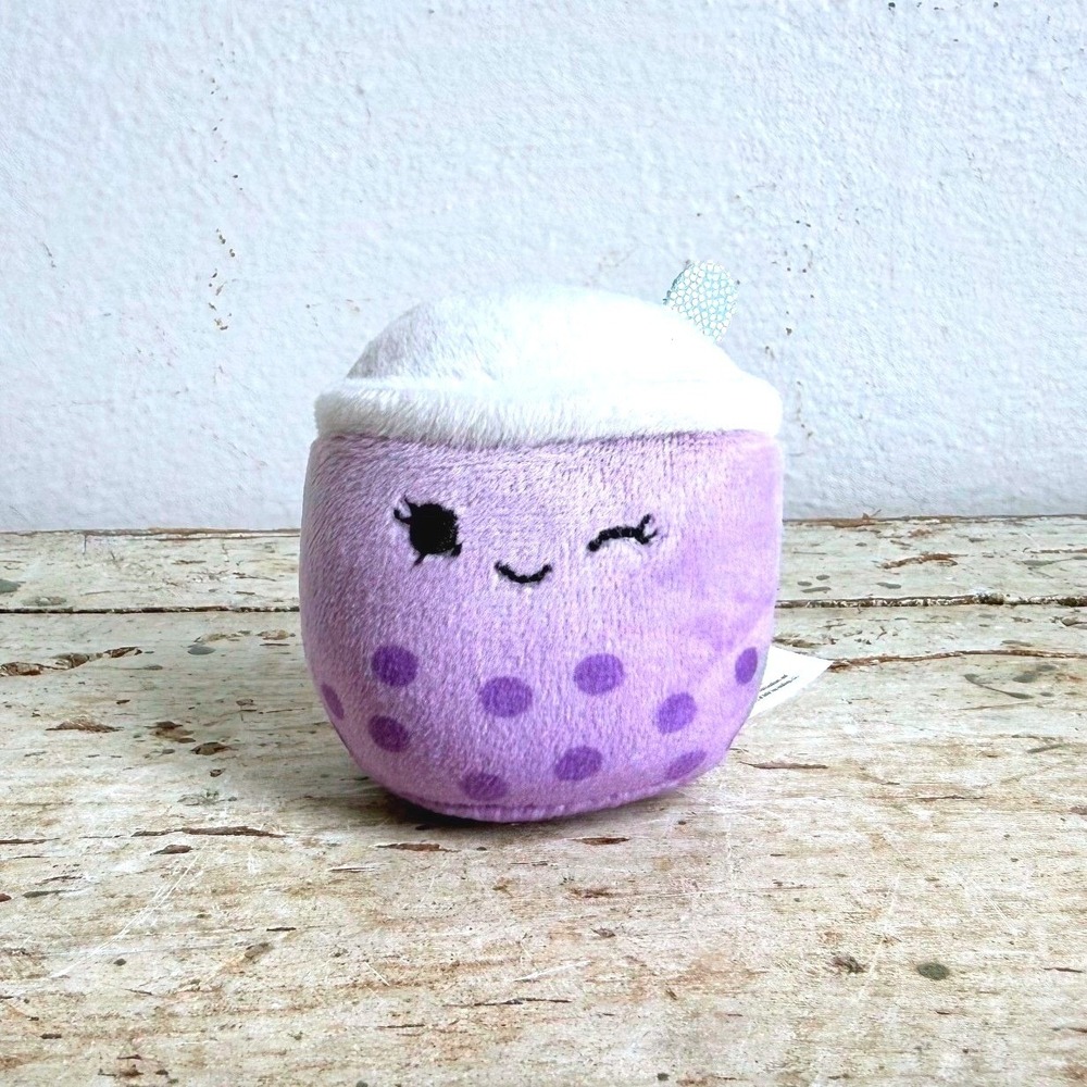 Squishville Squishmallows 2in Purple Boba Tea Mini Plush Jakarria Drink